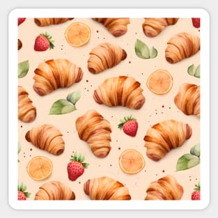 Croissants de Fresa y Limón Sticker